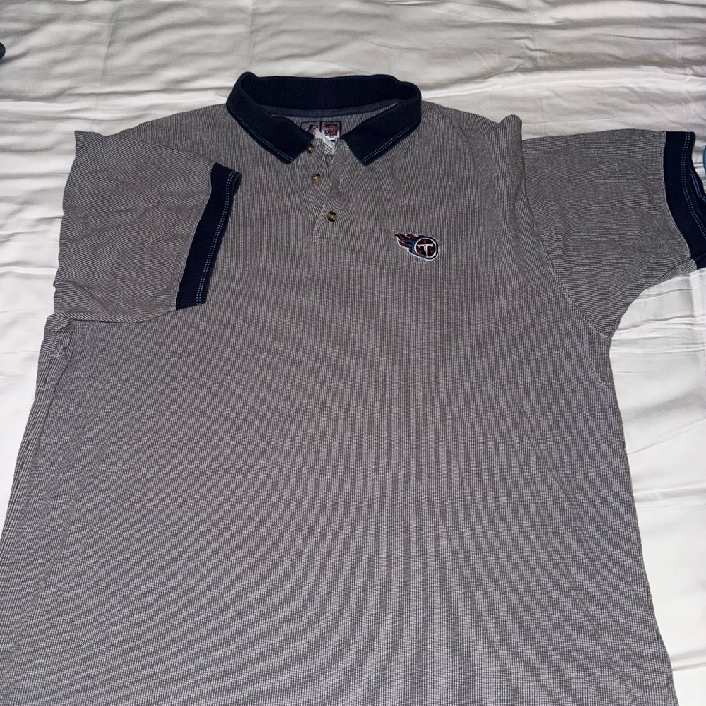 Titans Vintage Men's Gray Polo Shirt